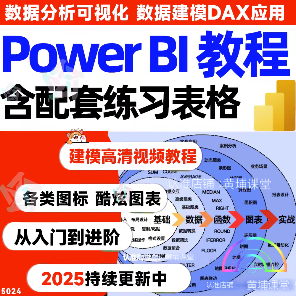 【Power bi教程商业数据分析可视化图表建模视频0基础Power bi】 商业数据分析可视化图表建模教程